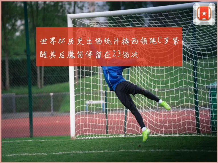 世界杯历史出场统计梅西领跑C罗紧随其后魔笛停留在23场次